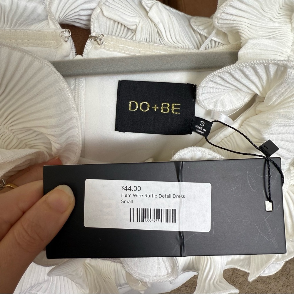 Do + Be White Ruffle Mini Dress - Picture 6 of 9